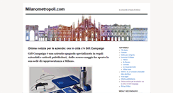 Desktop Screenshot of milanometropoli.com